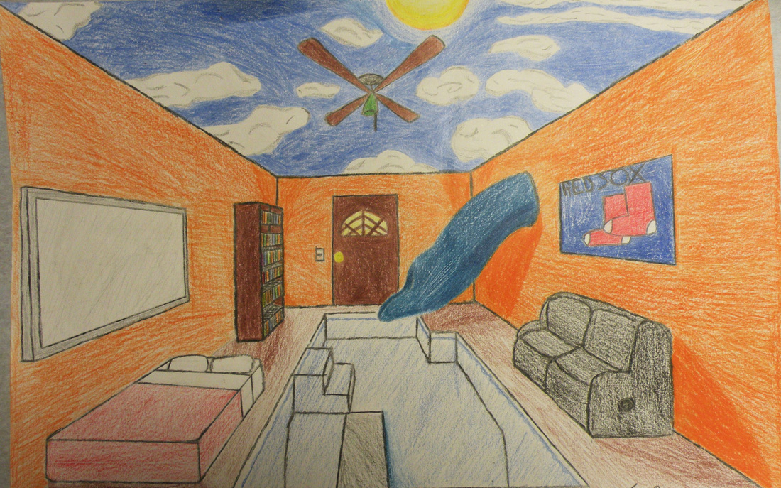 One Point Perspective Rooms - South Central High School Visual Art